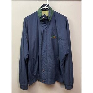 Persimmon Hill A.M. Player Jacket Mens XL Blue  Windbreaker Vintage Golf 2090